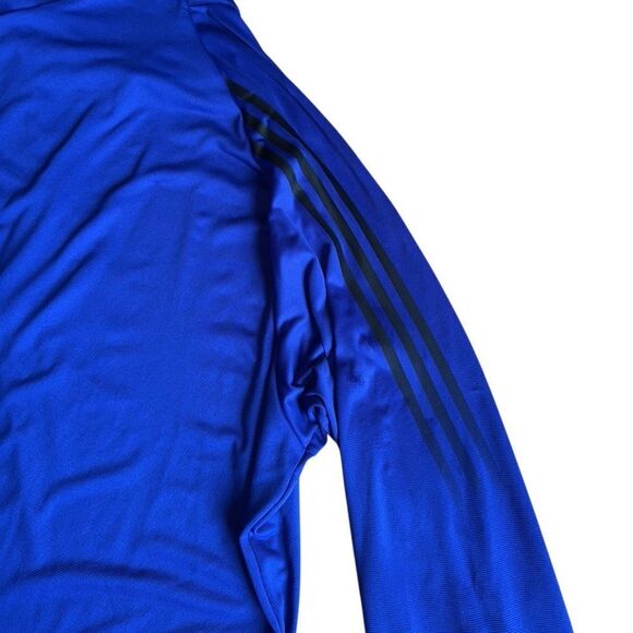 adidas Men's Cobalt Blue Quarter Zip Performance Pullover Sweater Size 3XL - Picture 6 of 10